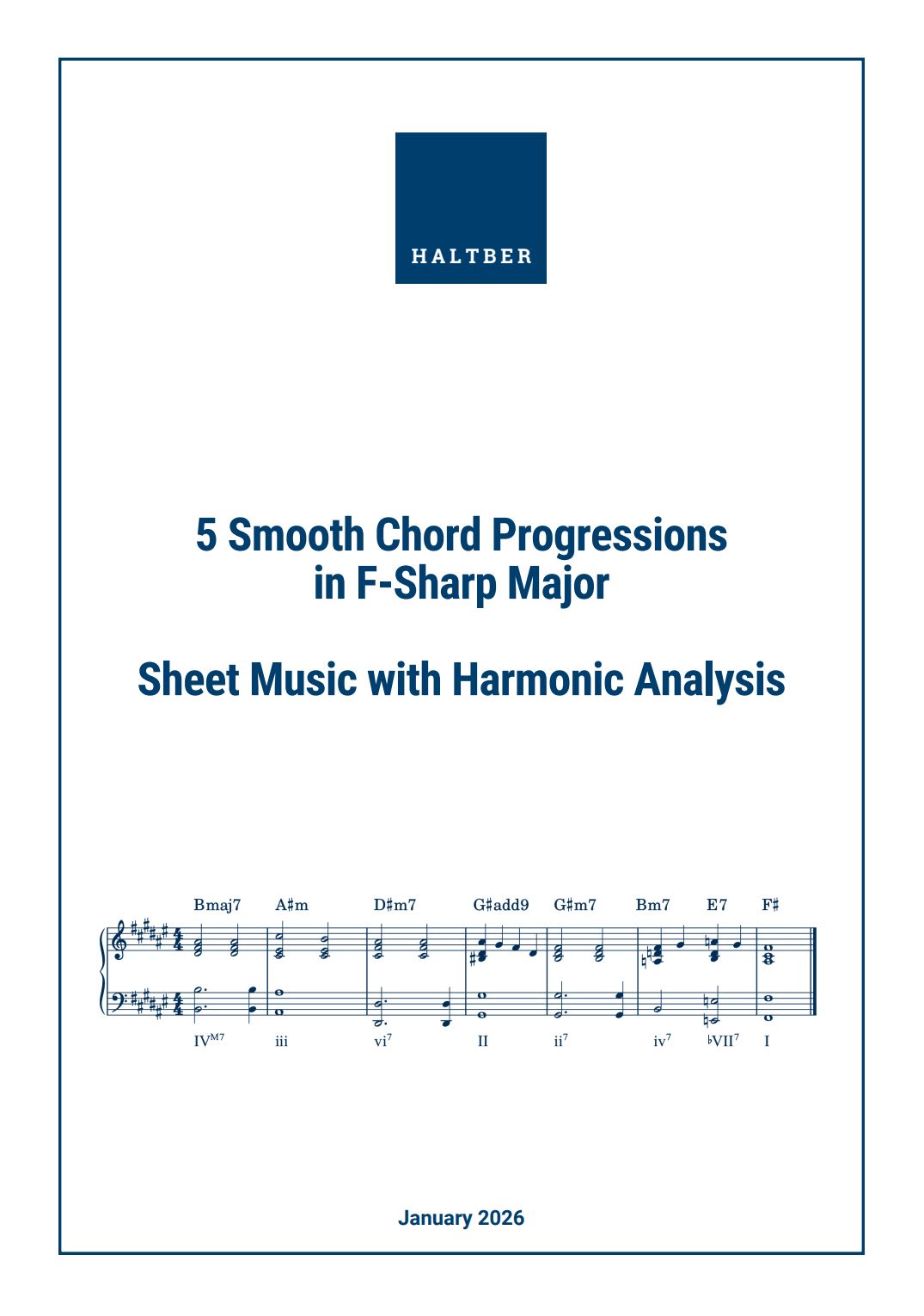 5 Smooth Chord Progressions in F-Sharp Major