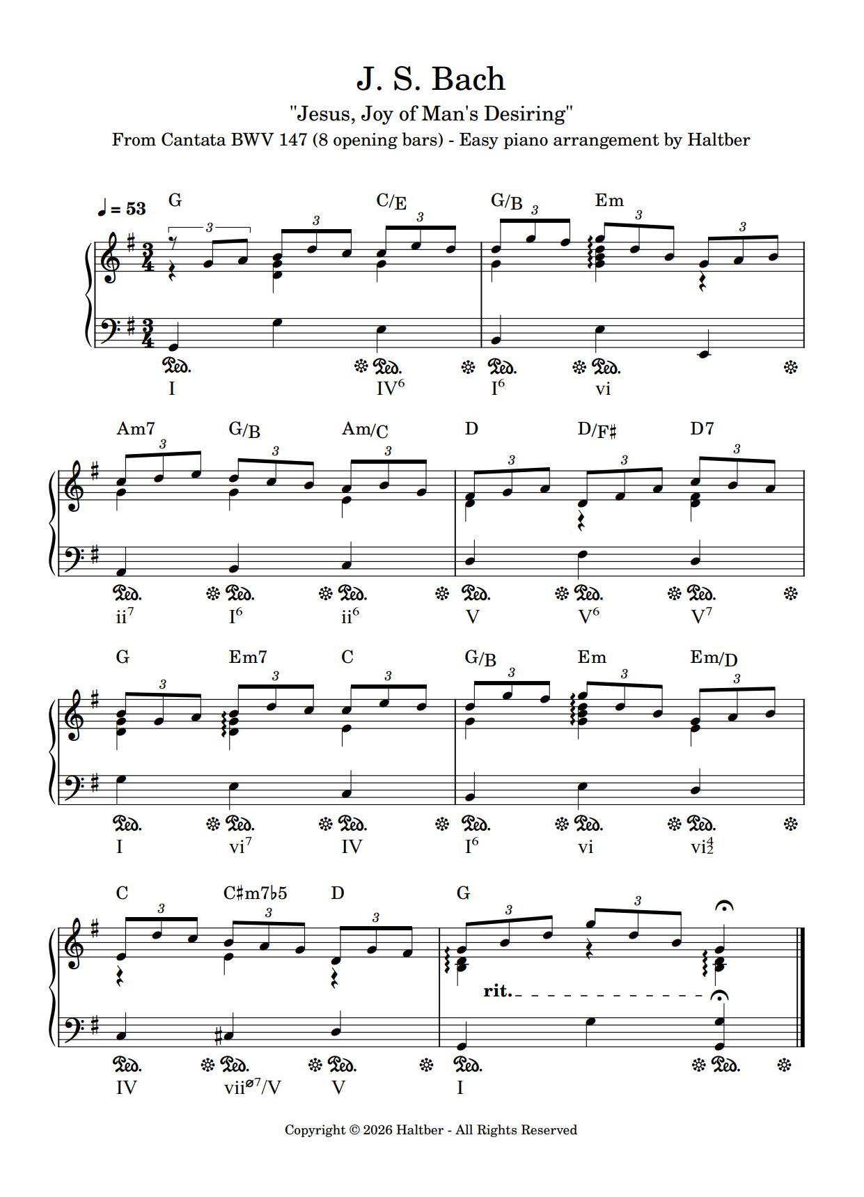 J.S. Bach: "Jesus, Joy of Man's Desiring" From Cantata BWV 147